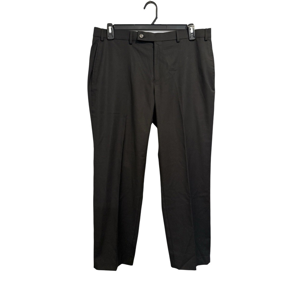 Lauren Ralph Lauren Dress Pants Men's W36 L30 Black Flat Front Straight‎ Formal